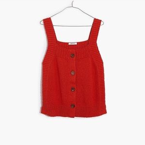 Madewell Red Sweater Tank